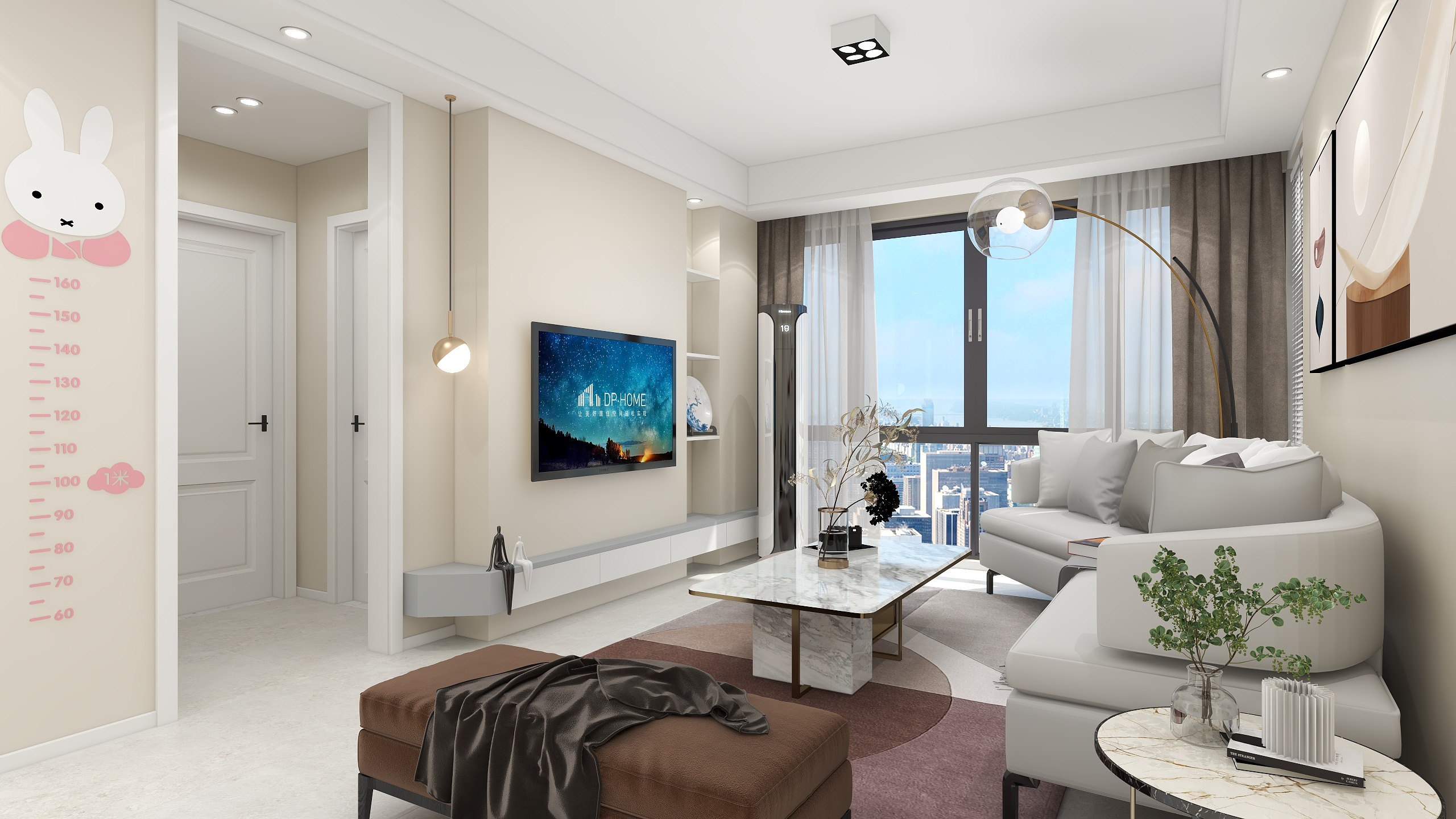 子厚L-《海寂之风》简约风格丨98平米三居平层-装修设计方案