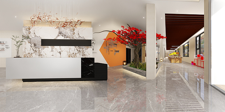 HuantsiA-沙口展厅-装修设计方案