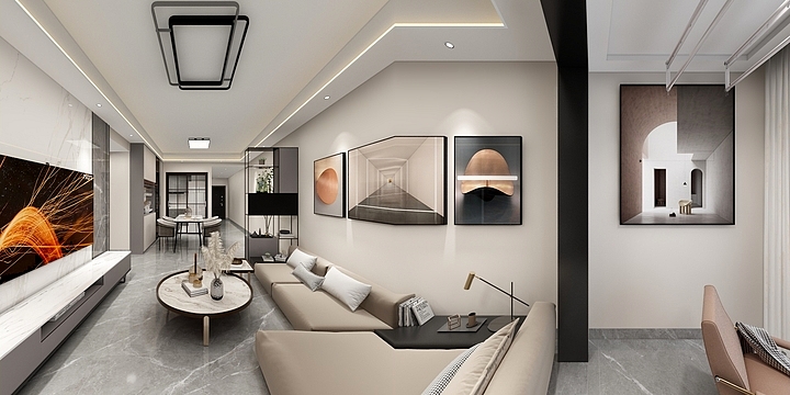 微光C-丰德君临丽景2栋3806.dwg-装修设计方案