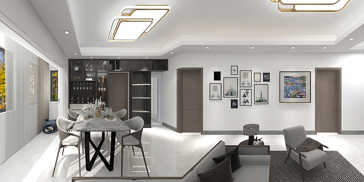 黑BYiu-瑞和园89.50㎡B户型3室2厅1卫-装修设计方案