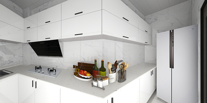 玮艺林家居-瑞和园89.50㎡B户型3室2厅1卫-装修设计方案