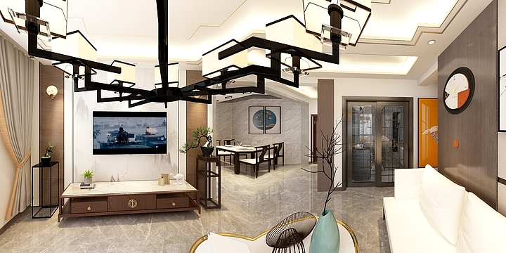 杨文广同学-宝坻阁3-1-302新中式-装修设计方案