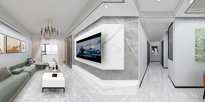 A欠你一滴泪-国宾府效果图.dwg-装修设计方案