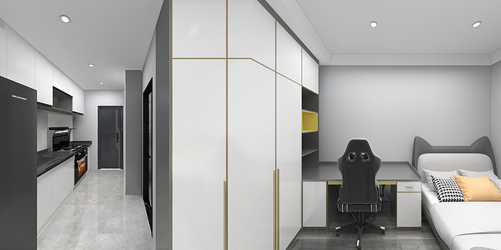 顺其自然AluN-鼎宏大厦户型1卫0212-1531-装修设计方案