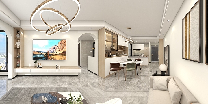 陈业榜-京基御景半山丨97平方-装修设计方案