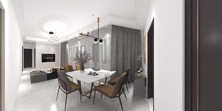 鹏大设计Miss胡-瑞和园89.50㎡B户型3室2厅1卫-装修设计方案