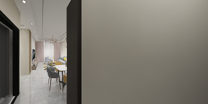 主笔设计师徐先森-德信海德公园83.00㎡A2’3室2厅1卫1厨-装修设计方案