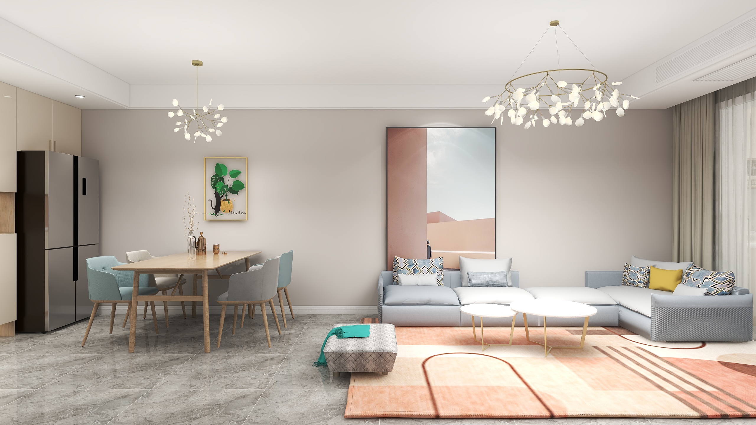 韩程浩-北欧-开元-装修设计方案