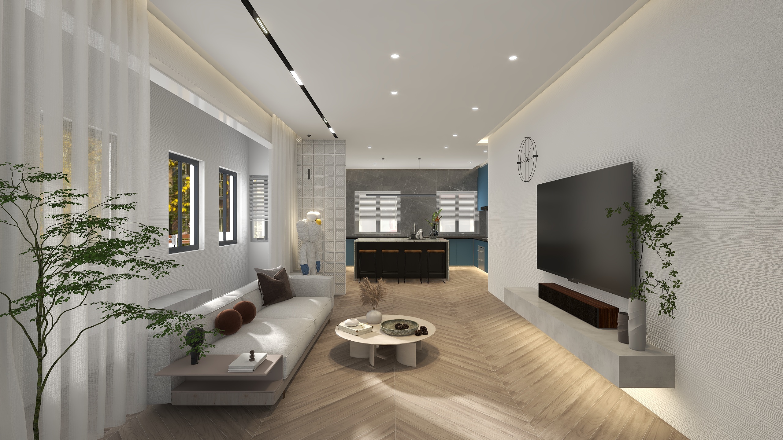 设计师刘天麒-瑞和园89.50㎡B户型3室2厅1卫-装修设计方案