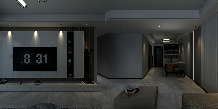 设计师小贝-亚丹-公园华府.dwg-装修设计方案