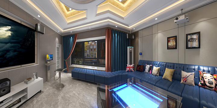 双峰丽绣软装-多媒体影音室-装修设计方案