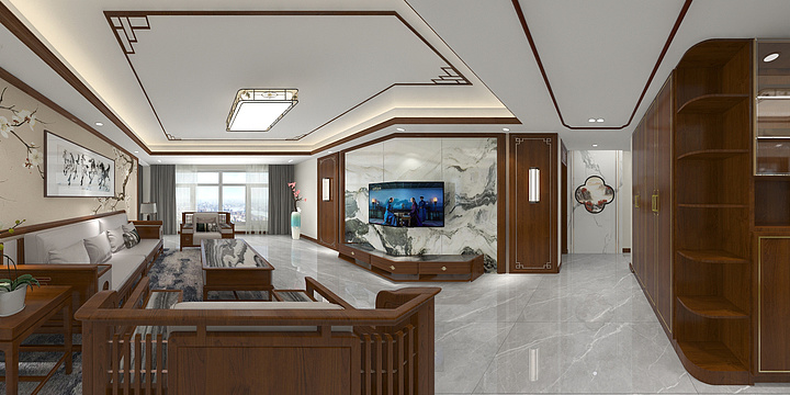 润凡设计-馒头-华地翡翠公园3-1-1001-装修设计方案