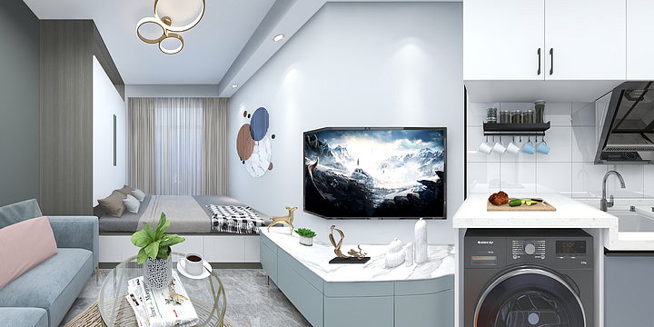 WPLANET-公寓平层现代-装修设计方案