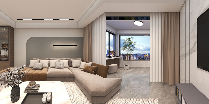 室内设计小明同学-尚城2-2-303-装修设计方案