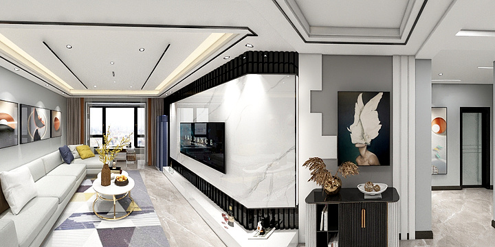 妙笔生花美化空间-建业25号楼.dwg-装修设计方案