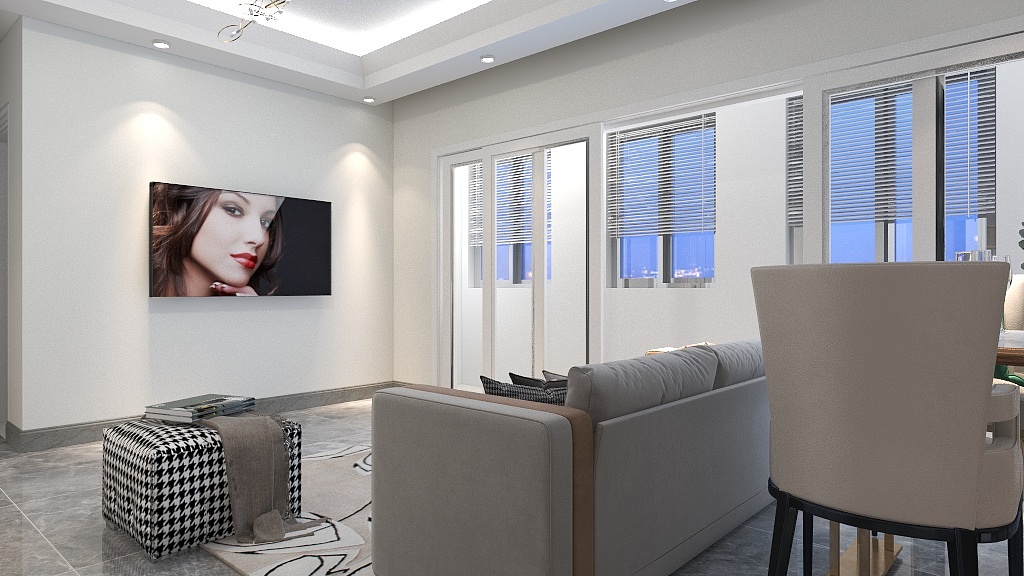 微光-瑞和园89.50㎡B户型3室2厅1卫-装修设计方案