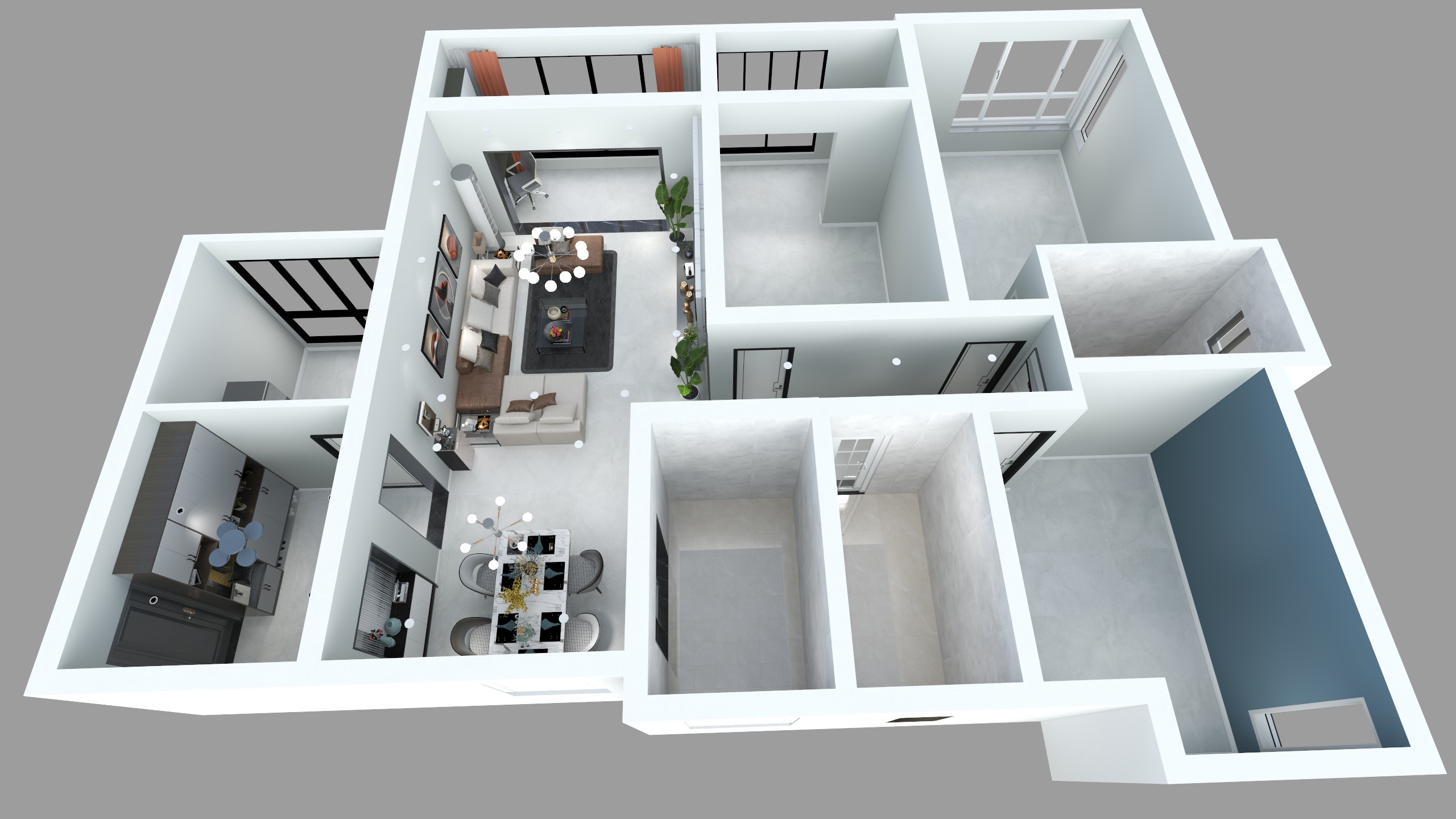 川维设计吴吴123-东湖印象901.dwg-副本-装修设计方案