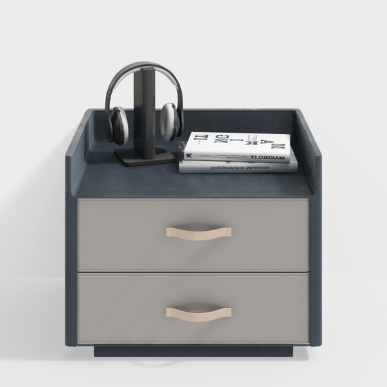 Modern Nightstands,gray