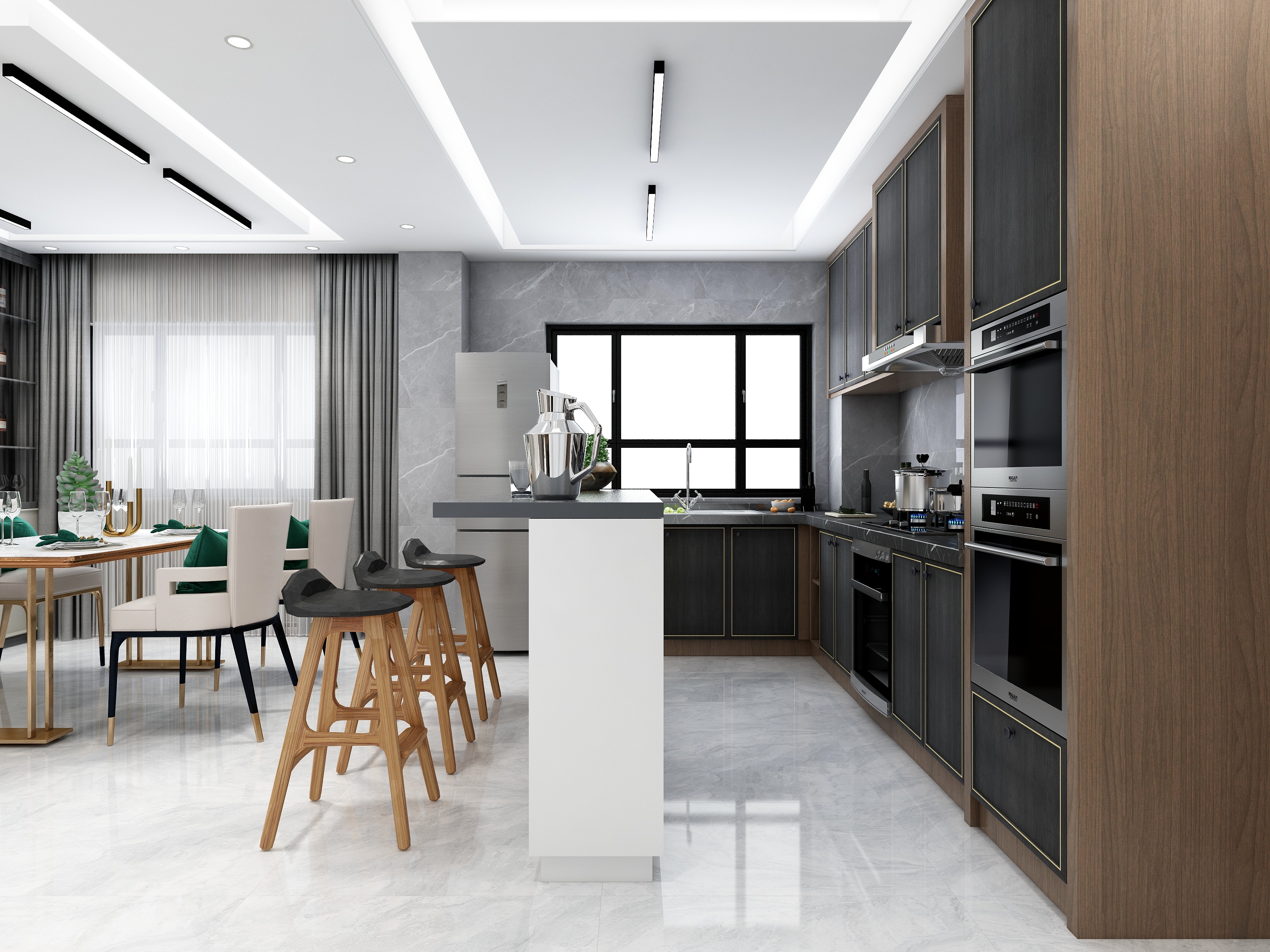 权明续-【轻奢】95平米轻奢小户型2居室-装修设计方案