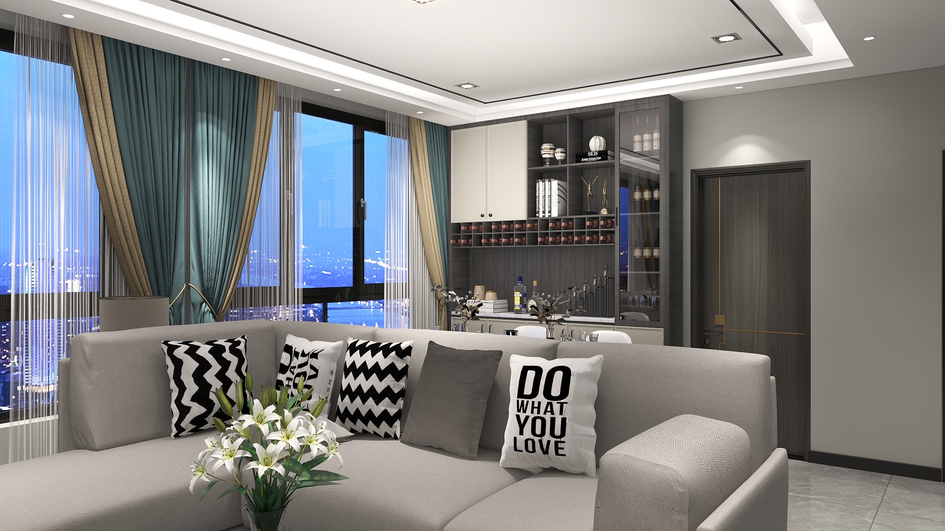 简单Y很开心-瑞和园89.50㎡B户型3室2厅1卫-装修设计方案