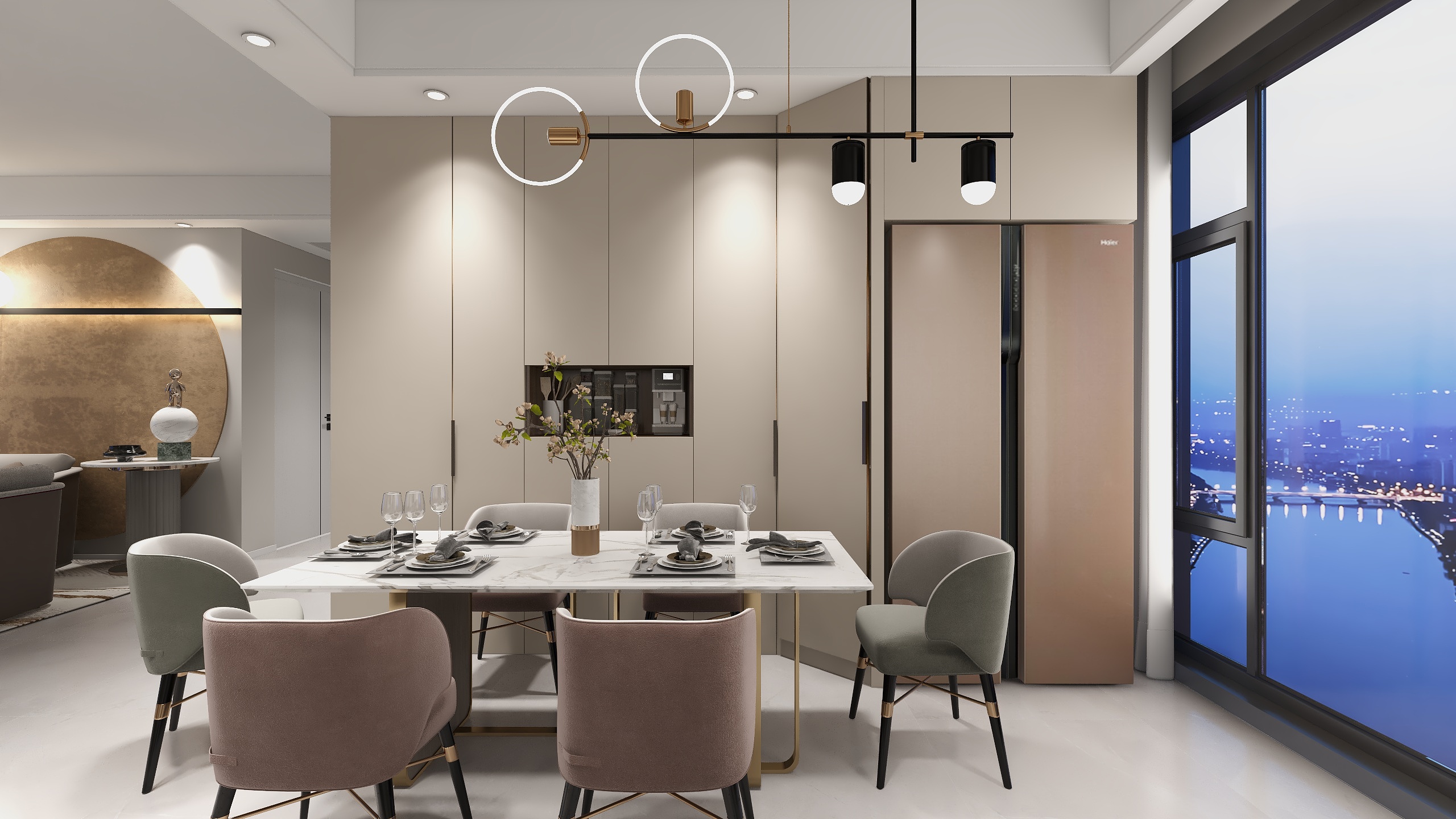 设计师HT先生-鎏金岁月-120平轻奢改造-装修设计方案