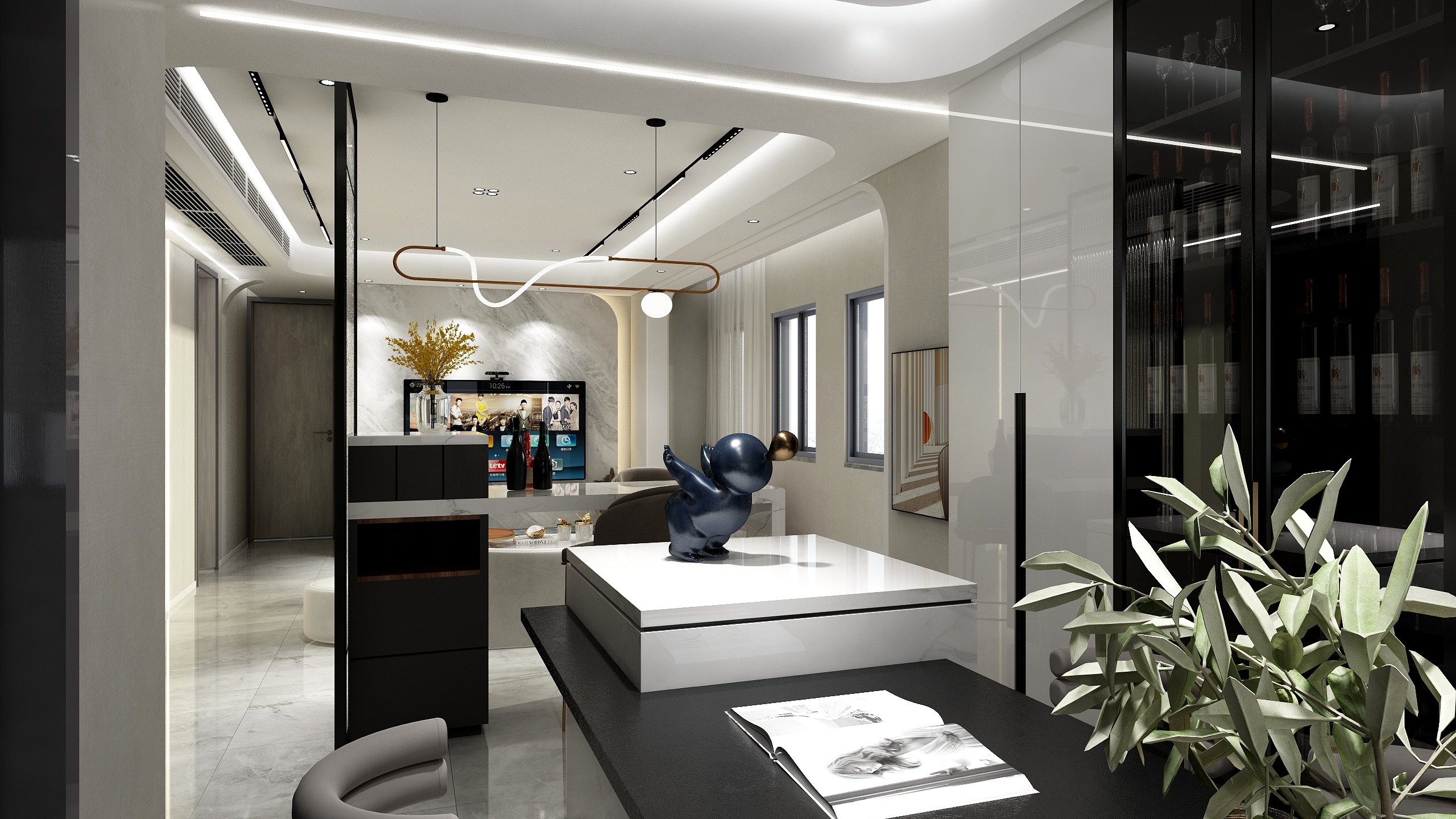 室内设计师-明-瑞和园89.50㎡B户型3室2厅1卫-装修设计方案