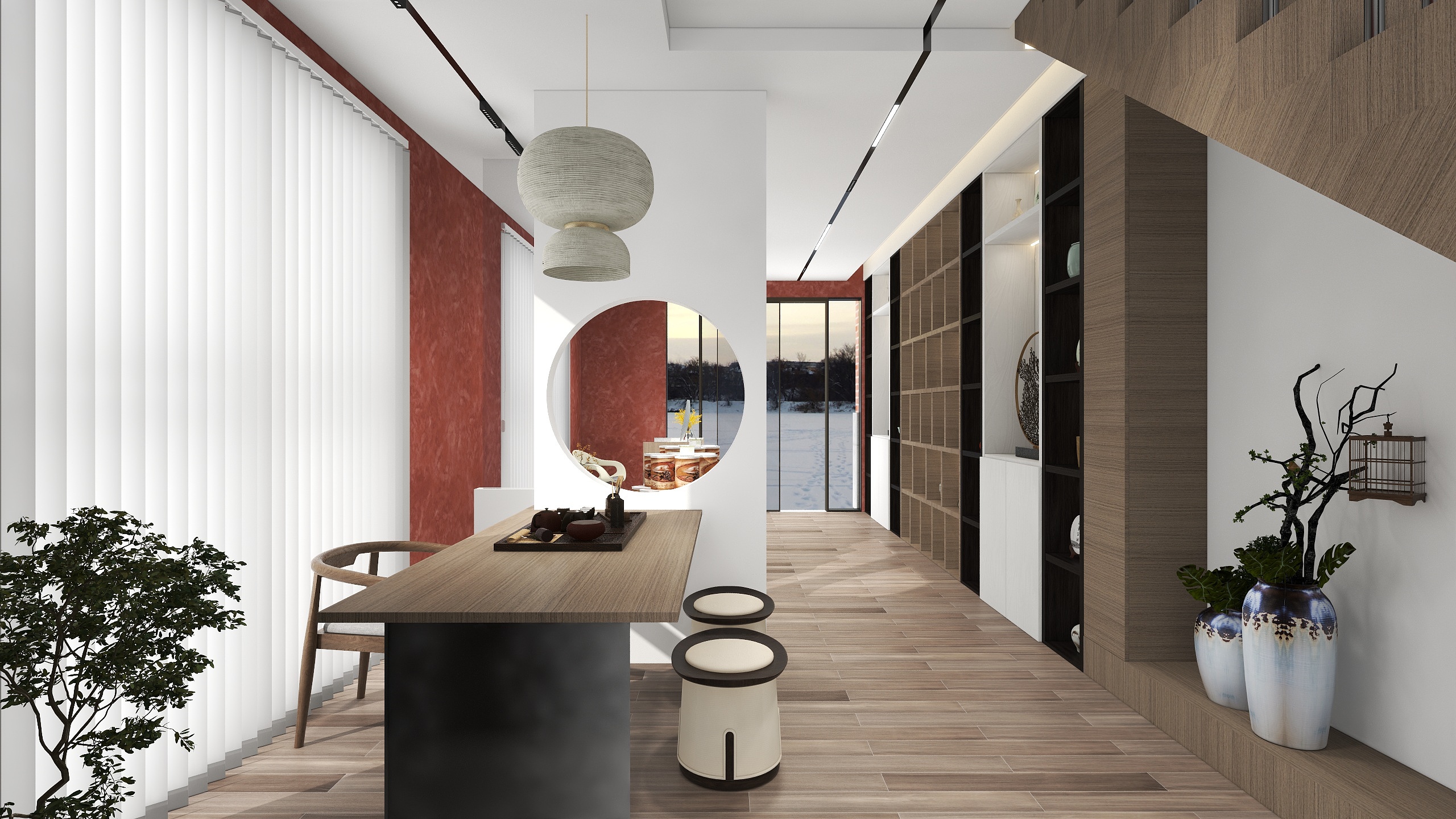 贵阳设计狮陈不烦-六堡茶-新中式-茶叶店装修效果图