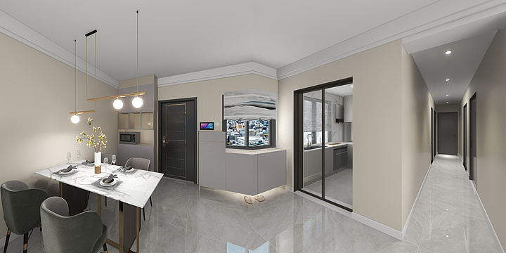 横竖设计-信达金地蓝庭128郭女士定稿-装修设计方案