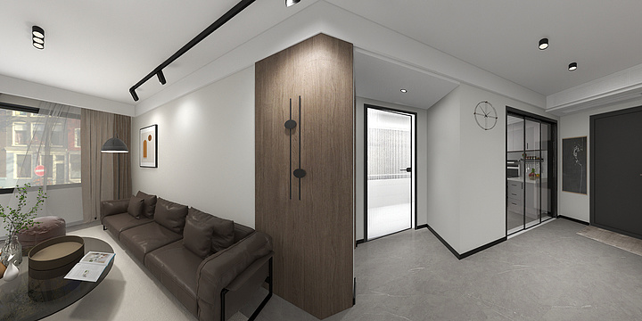 晓堂空间-瑞和阳光城。现代暖色-装修设计方案