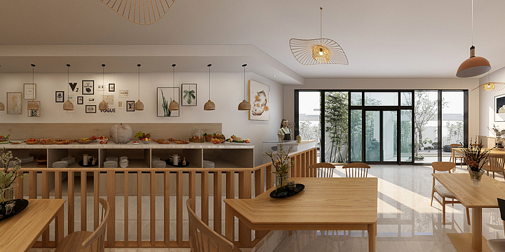 葵双叶-早餐店-装修设计方案