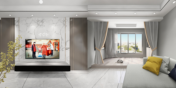 墨白全案设计装饰-丽新饰家.dwg-装修设计方案