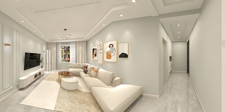 青岛亿盛铭嘉装饰-金茂悦东五区.dwg-装修设计方案