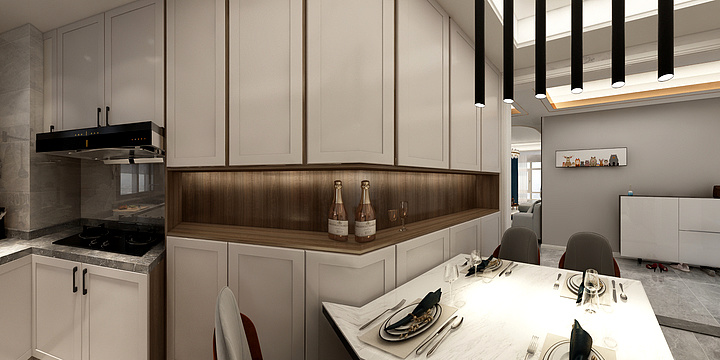 壹择设计事务所-牡丹园--现代宜居-装修设计方案