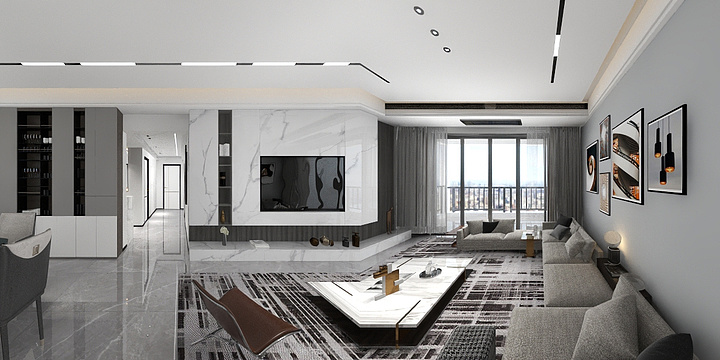 艺沫-明珠三区8座1202房程哥雅居-装修设计方案