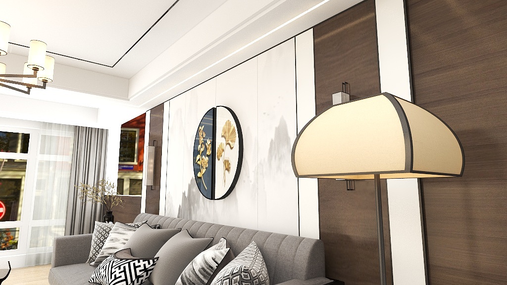 专业仿石漆张专-九城状元府中式-装修设计方案