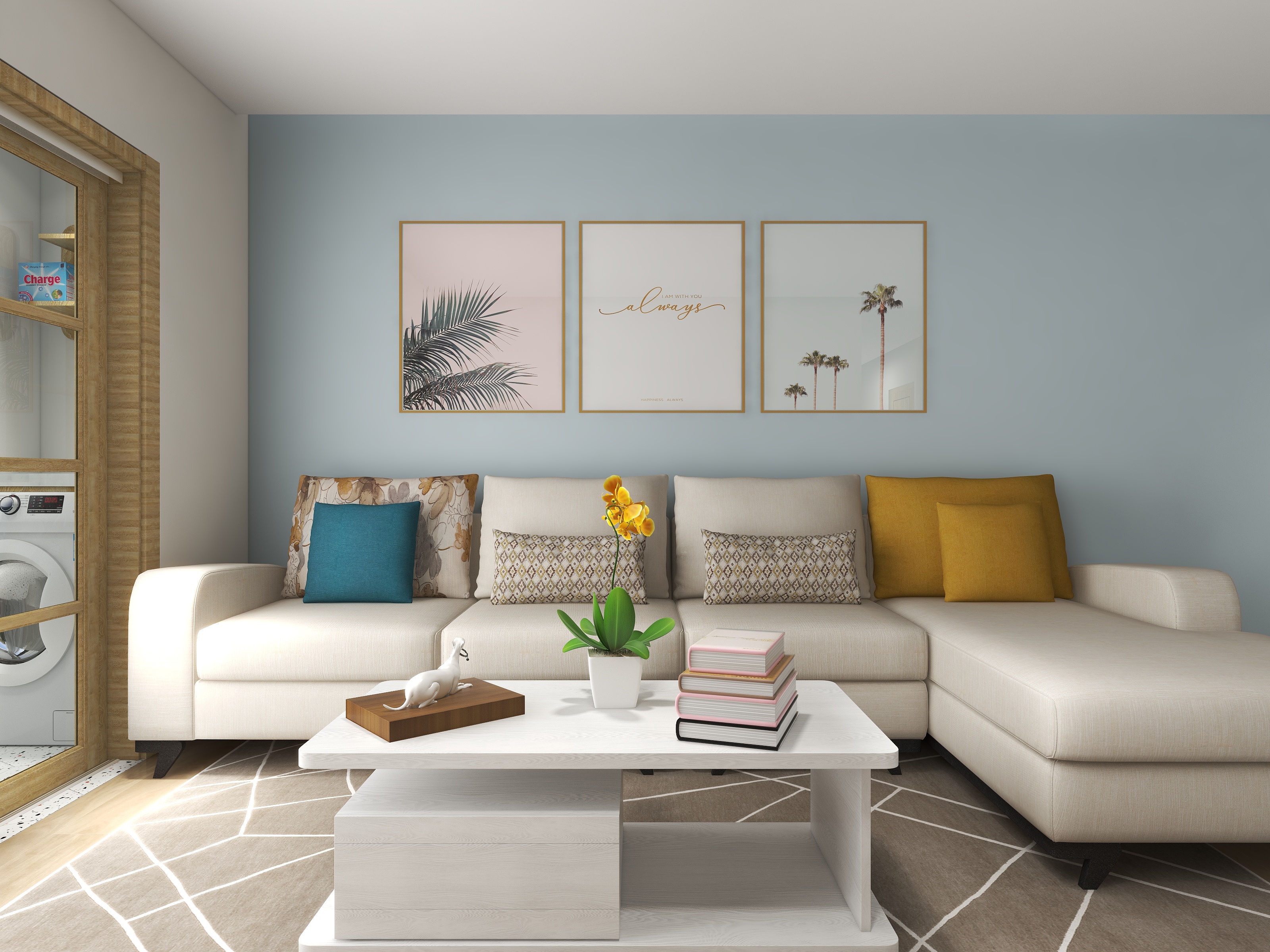 吕琴-德信海德公园83.00㎡A2’3室2厅1卫1厨-装修设计方案