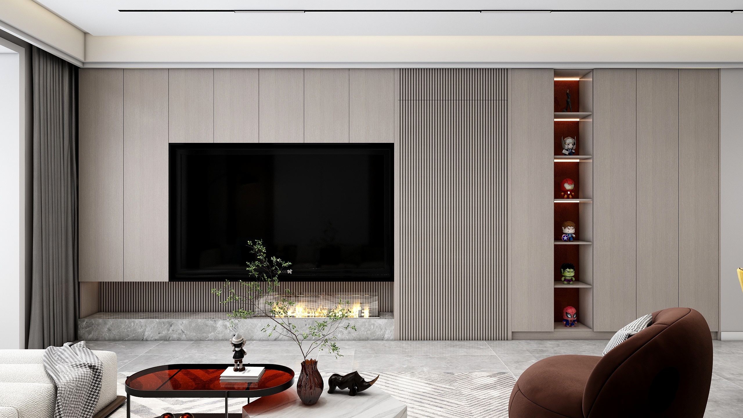 A-Xu程峰-现代50平方公寓-装修设计方案