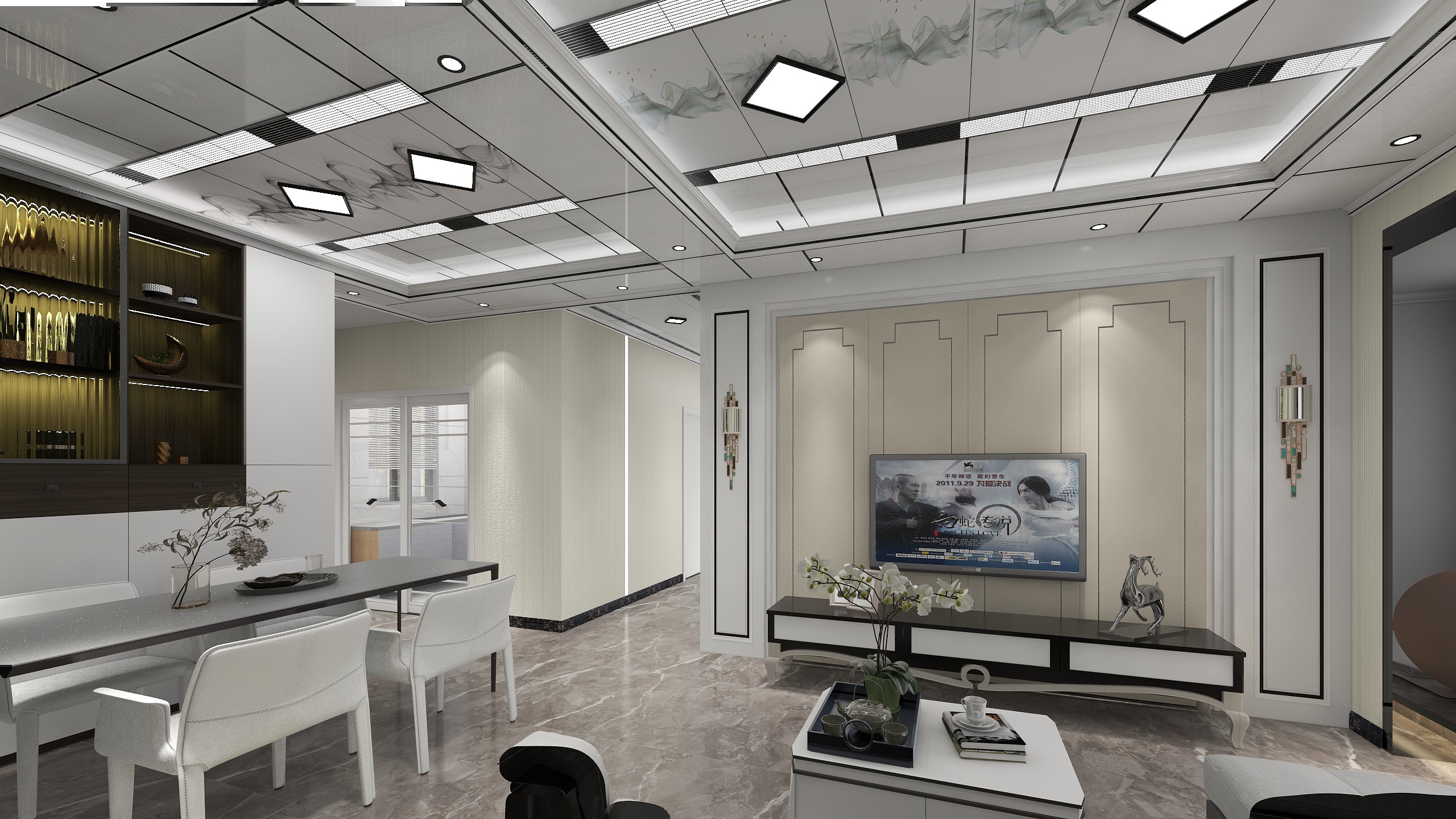 设计VVO-德信海德公园83.00㎡A2’3室2厅1卫1厨-装修设计方案