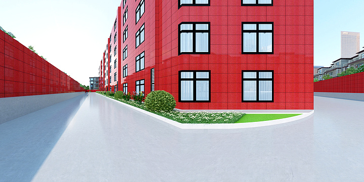 木家福设计-20220224-01-学校花园围墙效果图-装修设计方案