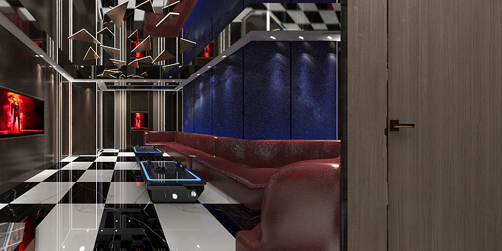 白心禹-KTV二层效果图.dwg-装修设计方案