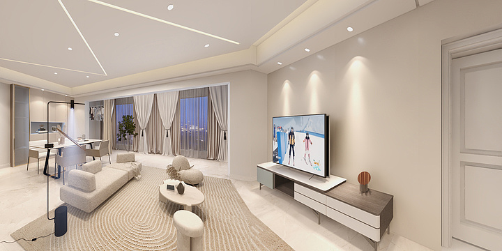 u阿杰-金色阳光城15栋902-装修设计方案