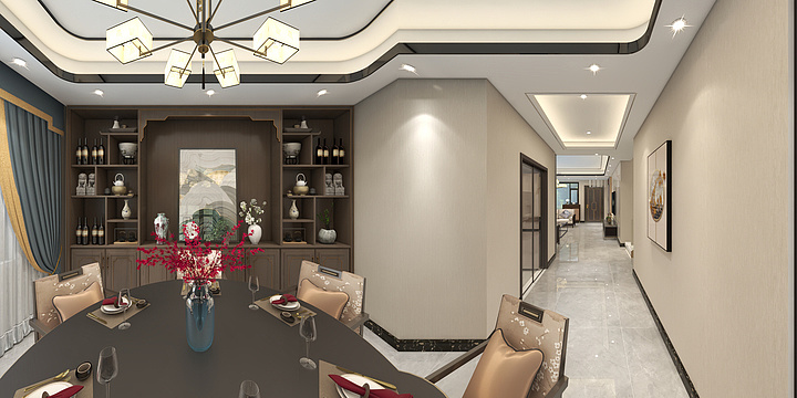 李建伟-新中式别墅样板-副本-装修设计方案