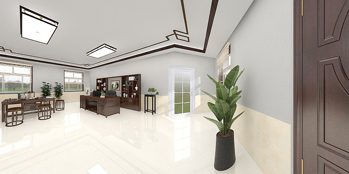 元素空间设计Yan-晨龙防水办公室-装修设计方案