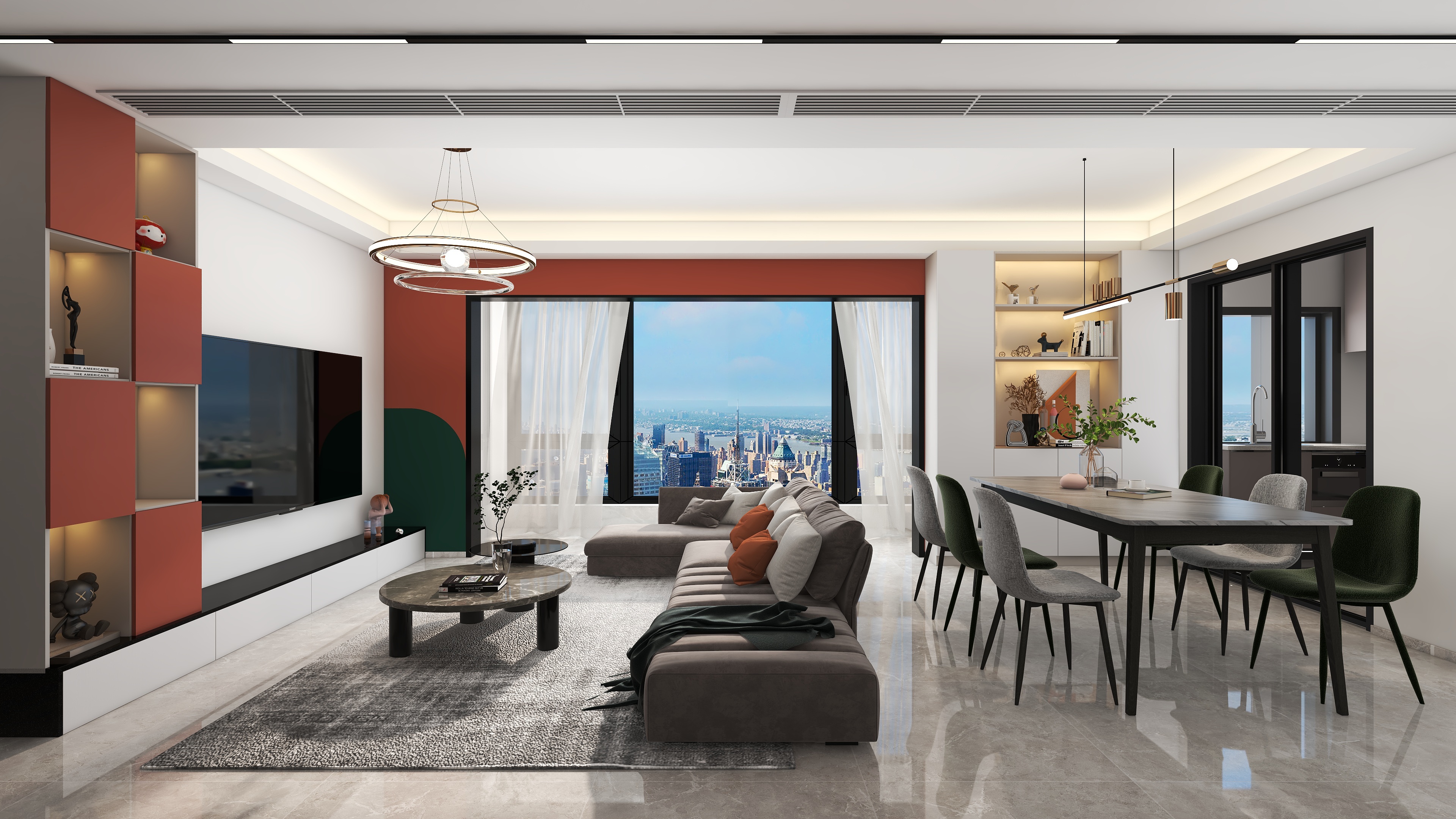 设计师-向阳-顺德未来城-118m²-色彩斑驳-现代风-海哥-装修设计方案