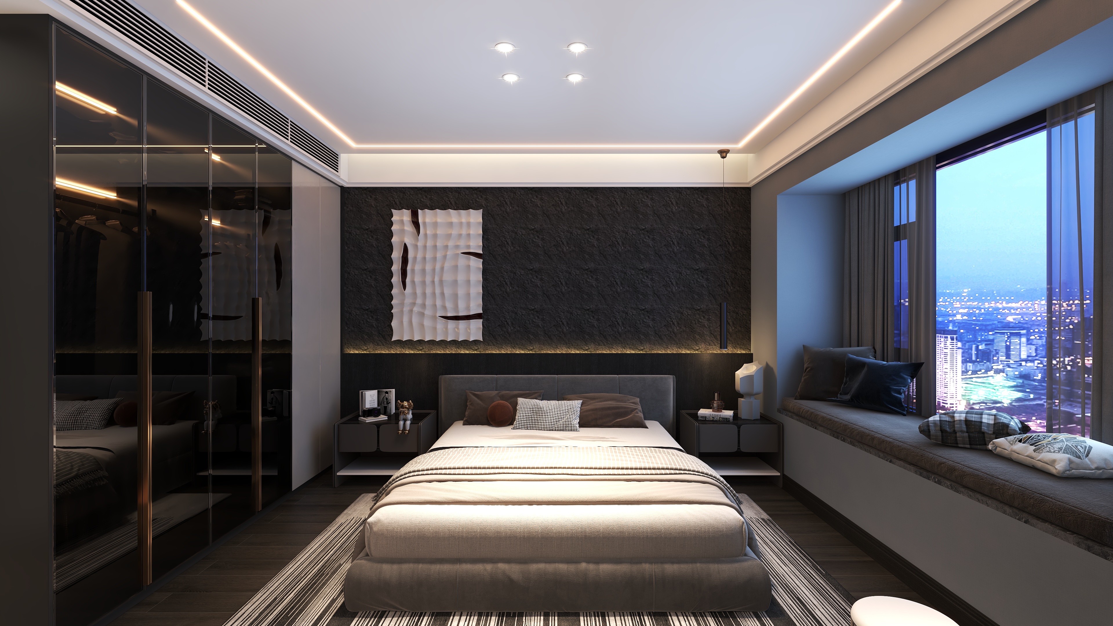 君临其境空间-灰奢-装修设计方案