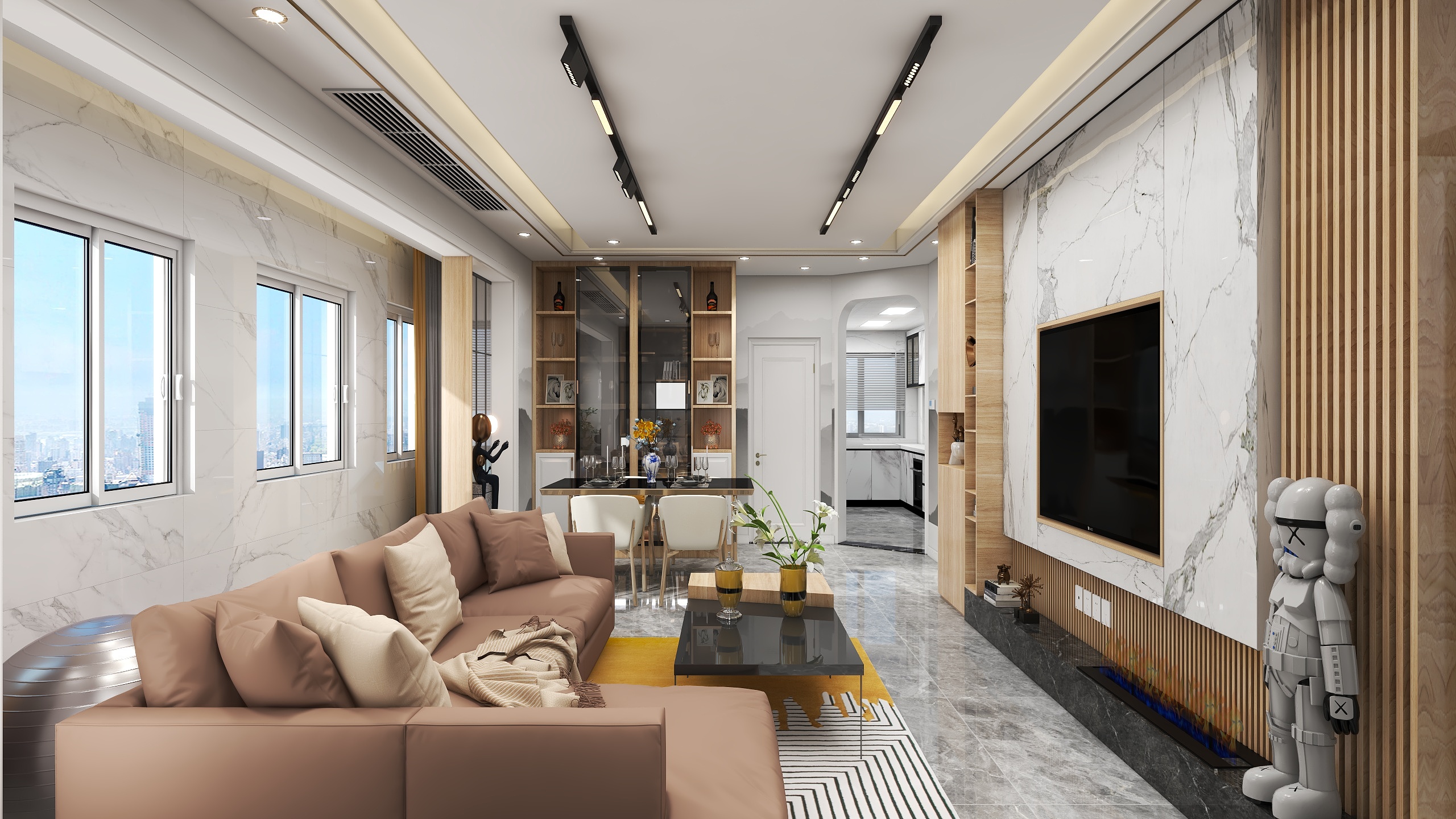 品居佳装饰设计有限公司-瑞和园89.50㎡B户型3室2厅1卫-装修设计方案