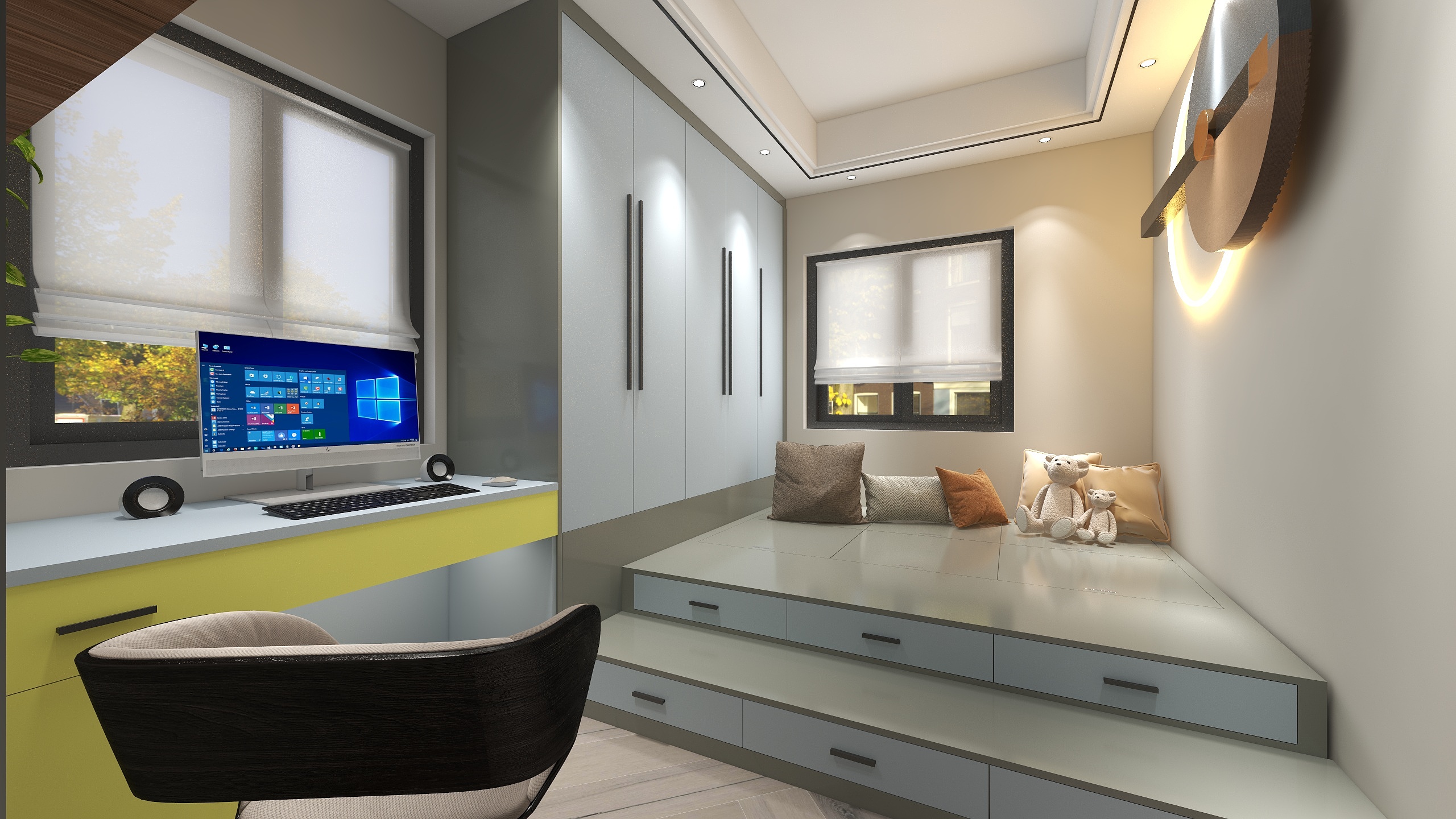 8号当铺-瑞和园89.50㎡B户型3室2厅1卫-装修设计方案