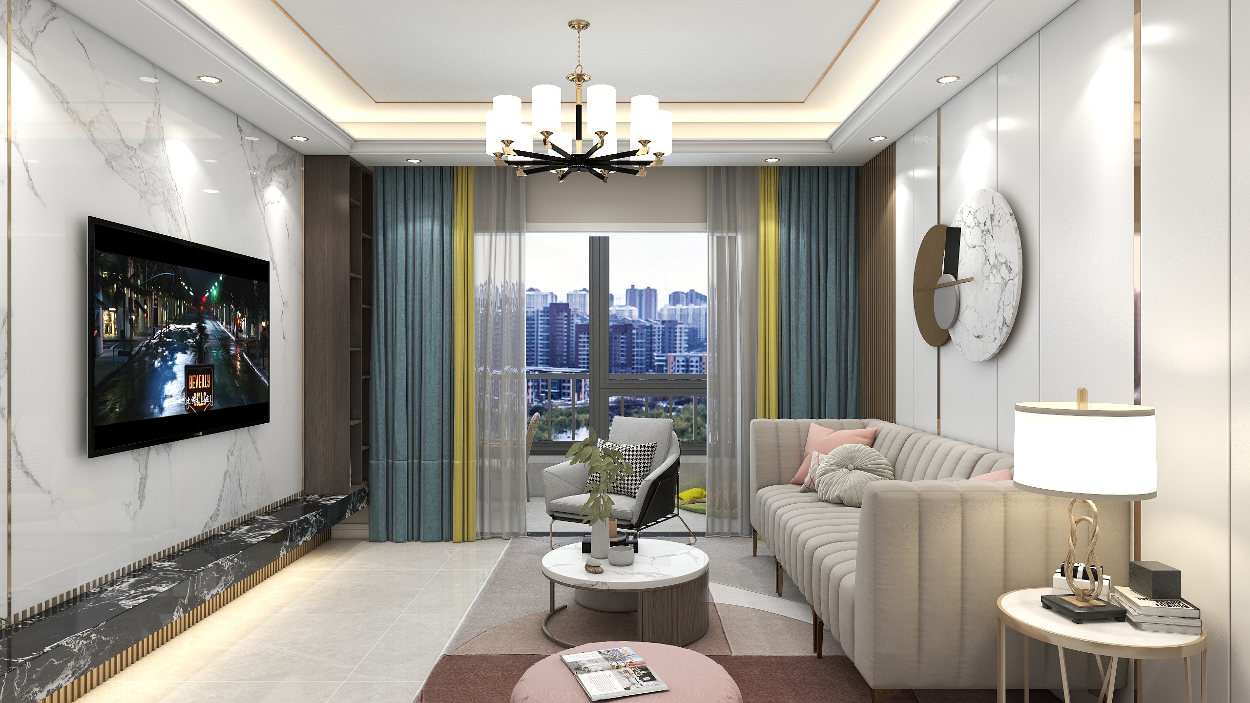 小張空间设计-轻奢装修效果图