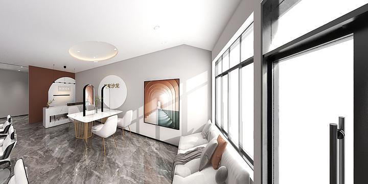 装饰设计vv-理发店-装修设计方案