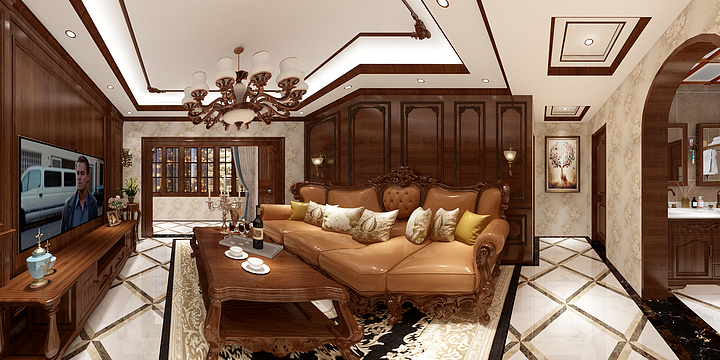 史剑-【纯美式】四房二厅考核户型-装修设计方案